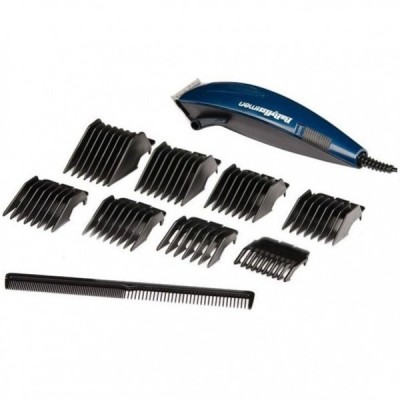 Машинка для стриження Babyliss, від мережі, насадок-8, сталь, синій (E695E) Машинка для стриження Babyliss, від мережі, насадок-8, сталь, синій (E695E)