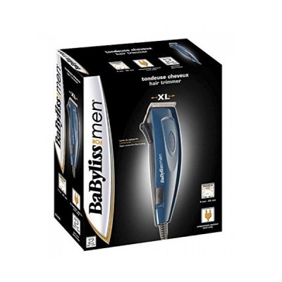 Машинка для стриження Babyliss, від мережі, насадок-8, сталь, синій (E695E) Машинка для стриження Babyliss, від мережі, насадок-8, сталь, синій (E695E)