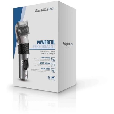 Машинка для стриження Babyliss, мережа+акум., вібраційний мотор, насадок-1, кейс, сталь, сірий (E786E) Машинка для стриження Babyliss, мережа+акум., вібраційний мотор, насадок-1, кейс, сталь, сірий (E786E)
