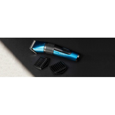 Машинка для стриження Babyliss, мережа+акум., вібраційний мотор, насадок-1, кейс, титан.напил., синій (E990E) Машинка для стриження Babyliss, мережа+акум., вібраційний мотор, насадок-1, кейс, титан.напил., синій (E990E)
