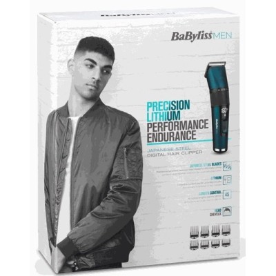 Машинка для стриження Babyliss, мережа+акум., вібраційний мотор, насадок-1, кейс, титан.напил., синій (E990E) Машинка для стриження Babyliss, мережа+акум., вібраційний мотор, насадок-1, кейс, титан.напил., синій (E990E)