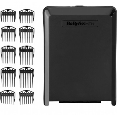 Машинка для стриження Babyliss, мережа+акум., вібраційний мотор, насадок-8, кейс, титан.напил., синій (E986E) Машинка для стриження Babyliss, мережа+акум., вібраційний мотор, насадок-8, кейс, титан.напил., синій (E986E)