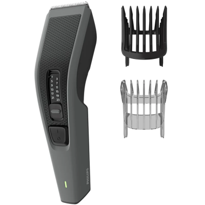 Машинка для стриження Philips Series 3000, акум., роторний мотор, насадок-2, сталь, чорно-сірий (HC3525/15) Машинка для стриження Philips Series 3000, акум., роторний мотор, насадок-2, сталь, чорно-сірий (HC3525/15)