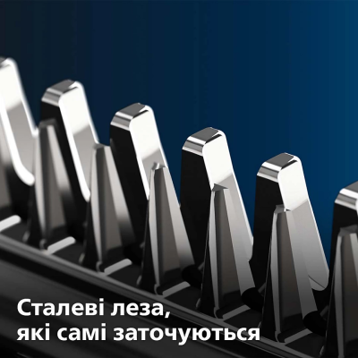 Машинка для стриження Philips, акум., роторний мотор, сталь, сріблястий (QC5130/15) Машинка для стриження Philips, акум., роторний мотор, сталь, сріблястий (QC5130/15)