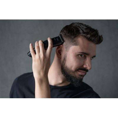 Машинка для стрижки Ardesto HC-Y20-B, мережа+акум., насадок-2, сталь, чорний
