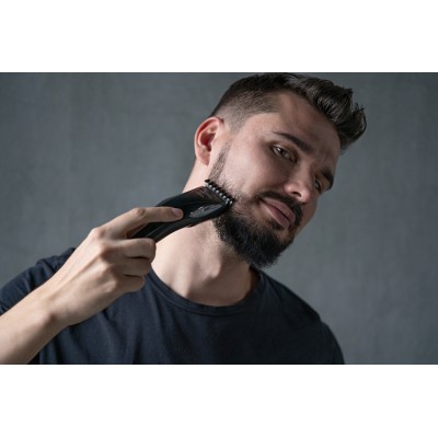 Машинка для стрижки Ardesto HC-Y20-B, мережа+акум., насадок-2, сталь, чорний