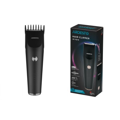 Машинка для стрижки Ardesto HC-Y22-B, мережа+акум., насадок-1, сталь+кераміка, чорний Машинка для стрижки Ardesto HC-Y22-B, мережа+акум., насадок-1, сталь+кераміка, чорний
