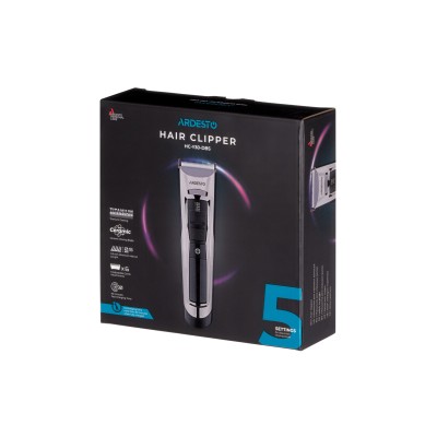 Машинка для стрижки Ardesto HC-Y30-DBS, мережа+акум., насадок-6, сталь+кераміка, чорний Машинка для стрижки Ardesto HC-Y30-DBS, мережа+акум., насадок-6, сталь+кераміка, чорний