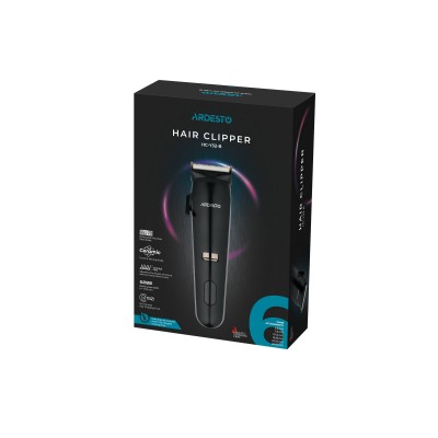 Машинка для стрижки Ardesto HC-Y32-B, мережа+акум., насадок-6, сталь+кераміка, чорний Машинка для стрижки Ardesto HC-Y32-B, мережа+акум., насадок-6, сталь+кераміка, чорний