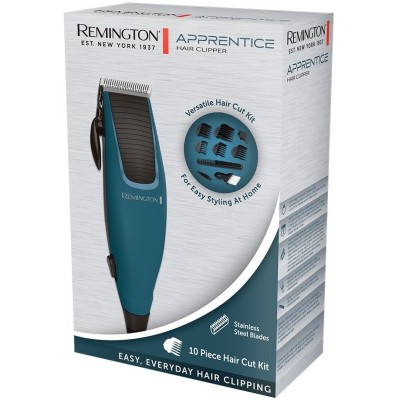 Машинка для стрижки Remington Apprentice, від мережі, роторний мотор, насадок-5, титан.напил., синій (HC5020) Машинка для стрижки Remington Apprentice, від мережі, роторний мотор, насадок-5, титан.напил., синій (HC5020)