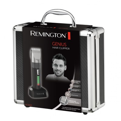 Машинка для стрижки Remington Genius, мережа+акум., насадок-8, кейс,ножиці, гребінець в компл, кераміч.напилення, чорний (HC5810 Машинка для стрижки Remington Genius, мережа+акум., насадок-8, кейс,ножиці, гребінець в компл, кераміч.напилення, чорний (HC5810
