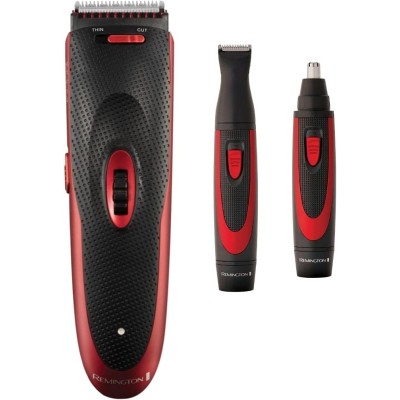 Машинка для стрижки Remington The Works, ААх2 в комплекті, насадок-2, для носа та вух, сталь, чорно-червоний (HC905) Машинка для стрижки Remington The Works, ААх2 в комплекті, насадок-2, для носа та вух, сталь, чорно-червоний (HC905)