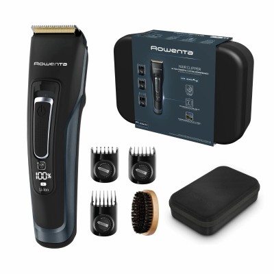 Машинка для стрижки Rowenta Advancer, для бороди, вусів, голови, мережа+акум., роторний мотор, насадок-3, кейс, титан.напил., те Машинка для стрижки Rowenta Advancer, для бороди, вусів, голови, мережа+акум., роторний мотор, насадок-3, кейс, титан.напил., те