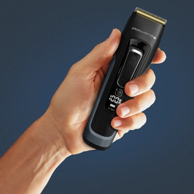 Машинка для стрижки Rowenta Advancer, для бороди, вусів, голови, мережа+акум., роторний мотор, насадок-3, кейс, титан.напил., те Машинка для стрижки Rowenta Advancer, для бороди, вусів, голови, мережа+акум., роторний мотор, насадок-3, кейс, титан.напил., те