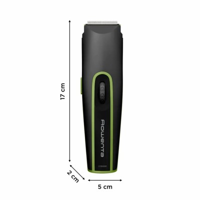 Машинка для стрижки Rowenta Nomad Sport Collection, акум., роторний мотор, насадок-2, кейс, сталь, чорно-зелений (TN1409F0)