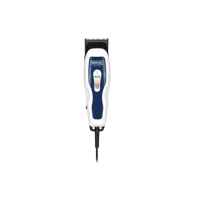 Машинка для стрижки WAHL ColorPro Combo, від мережі, вібраційний мотор, насадок-8, кейс, міні триммер у компл., сталь, біло-сині Машинка для стрижки WAHL ColorPro Combo, від мережі, вібраційний мотор, насадок-8, кейс, міні триммер у компл., сталь, біло-сині