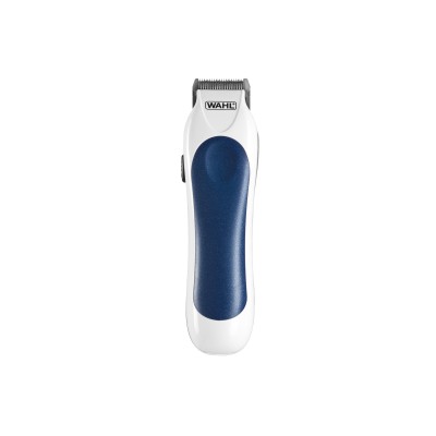 Машинка для стрижки WAHL ColorPro Combo, від мережі, вібраційний мотор, насадок-8, кейс, міні триммер у компл., сталь, біло-сині Машинка для стрижки WAHL ColorPro Combo, від мережі, вібраційний мотор, насадок-8, кейс, міні триммер у компл., сталь, біло-сині