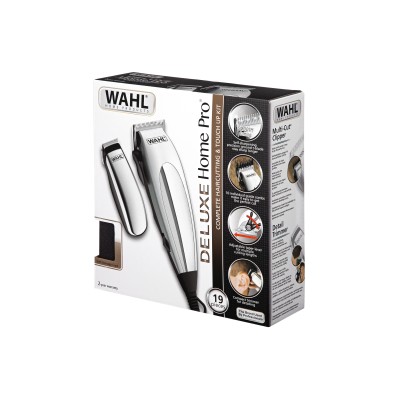 Машинка для стрижки WAHL HomePro Deluxe Combo, від мережі, вібраційний мотор, насадок-12, міні-тример у компл., сріблястий (7930 Машинка для стрижки WAHL HomePro Deluxe Combo, від мережі, вібраційний мотор, насадок-12, міні-тример у компл., сріблястий (7930