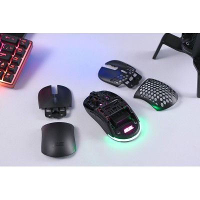 Миша 2E GAMING HyperDrive Lite WL, RGB, USB-A/WL, чорний (2E-MGHDL-WL-BK) Миша 2E GAMING HyperDrive Lite WL, RGB, USB-A/WL, чорний (2E-MGHDL-WL-BK)