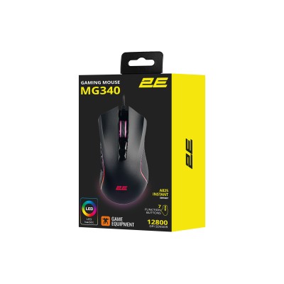Миша 2E GAMING MG340, RGB, USB-A, чорний (2E-MG340UB) Миша 2E GAMING MG340, RGB, USB-A, чорний (2E-MG340UB)