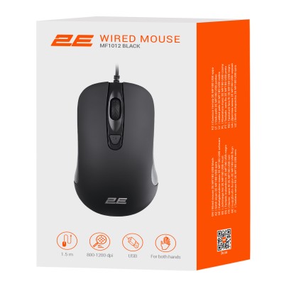 Миша 2E MF1012, USB-A, чорний (2E-MF1012UB) Миша 2E MF1012, USB-A, чорний (2E-MF1012UB)