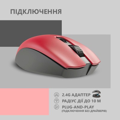 Миша 2E MF2030 Rechargeable, WL, червоний (2E-MF2030WR) Миша 2E MF2030 Rechargeable, WL, червоний (2E-MF2030WR)