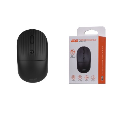 Миша 2E MF218 Silent, WL/BT, чорний (2E-MF218WBK) Миша 2E MF218 Silent, WL/BT, чорний (2E-MF218WBK)