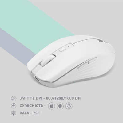 Миша 2E MF270 Rechargeable, White LED, WL, білий (2E-MF270WWH) Миша 2E MF270 Rechargeable, White LED, WL, білий (2E-MF270WWH)