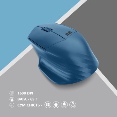 Миша 2E MF280 Silent, WL/BT, синій (2E-MF280WBL) Миша 2E MF280 Silent, WL/BT, синій (2E-MF280WBL)