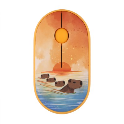 Миша 2E MF300 CAPYBARA:SUNSET Silent WL BT, жовтий (2E-MF300WCAPIBARAYW) Миша 2E MF300 CAPYBARA:SUNSET Silent WL BT, жовтий (2E-MF300WCAPIBARAYW)