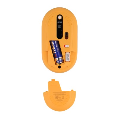 Миша 2E MF300 CAPYBARA:SUNSET Silent WL BT, жовтий (2E-MF300WCAPIBARAYW) Миша 2E MF300 CAPYBARA:SUNSET Silent WL BT, жовтий (2E-MF300WCAPIBARAYW)