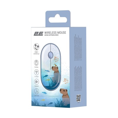 Миша 2E MF300 CAPYBARA:SWIM Silent WL BT, синій (2E-MF300WCAPIBARABL) Миша 2E MF300 CAPYBARA:SWIM Silent WL BT, синій (2E-MF300WCAPIBARABL)