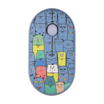 Миша 2E MF300 PETS:CATS Silent WL BT, синій (2E-MF300WPETSBL) Миша 2E MF300 PETS:CATS Silent WL BT, синій (2E-MF300WPETSBL)