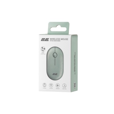 Миша 2E MF300 Silent, WL/BT, попелясто-зелений (2E-MF300WGN) Миша 2E MF300 Silent, WL/BT, попелясто-зелений (2E-MF300WGN)