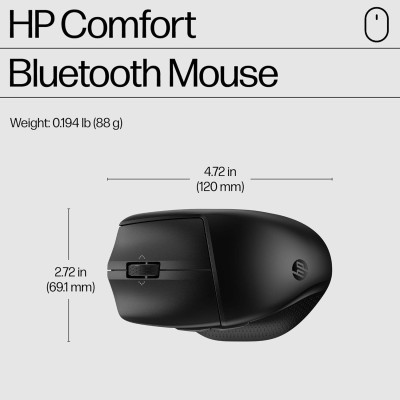 Миша HP 480 Comfort, BT, чорний (8T6M3AA) Миша HP 480 Comfort, BT, чорний (8T6M3AA)