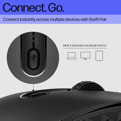 Миша HP 690 Rechargeable, BT, чорний (7M1D4AA) Миша HP 690 Rechargeable, BT, чорний (7M1D4AA)