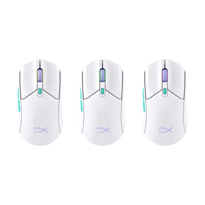 Миша HyperX Pulsefire Haste 2 Core, RGB, WL/BT, білий (8R2E7AA) Миша HyperX Pulsefire Haste 2 Core, RGB, WL/BT, білий (8R2E7AA)
