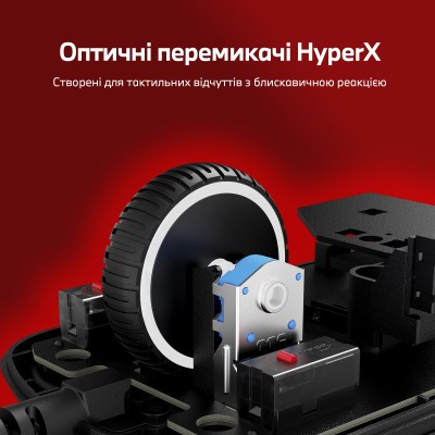 Миша HyperX Pulsefire SAGA, RGB, USB-A, чорний (A2PB3AA) Миша HyperX Pulsefire SAGA, RGB, USB-A, чорний (A2PB3AA)