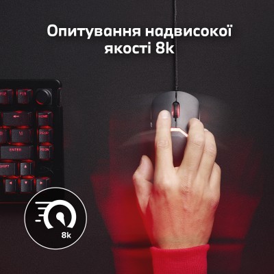 Миша HyperX Pulsefire SAGA, RGB, USB-A, чорний (A2PB3AA) Миша HyperX Pulsefire SAGA, RGB, USB-A, чорний (A2PB3AA)