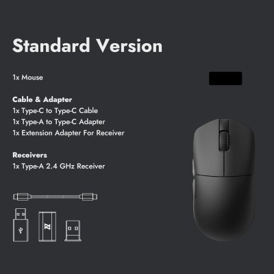 Миша Lemokey G1 USB-A/USB-C/WL/BT, 8K, чорний (G1-A1) Миша Lemokey G1 USB-A/USB-C/WL/BT, 8K, чорний (G1-A1)