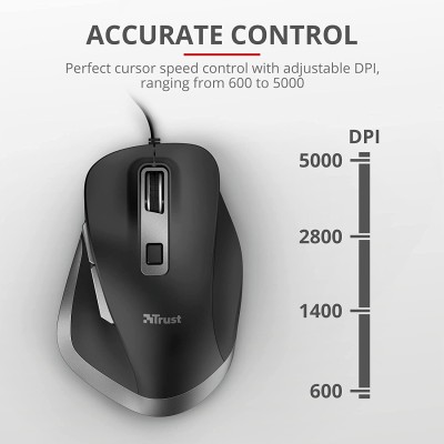 Миша Trust Fyda ComFortable ECO, USB-A, чорно-сірий (24728_TRUST) Миша Trust Fyda ComFortable ECO, USB-A, чорно-сірий (24728_TRUST)
