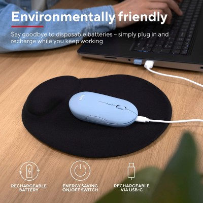 Миша Trust Puck Rechargeable, Ultra-Thin, BT/WL, Silent, синій (24126_TRUST) Миша Trust Puck Rechargeable, Ultra-Thin, BT/WL, Silent, синій (24126_TRUST)