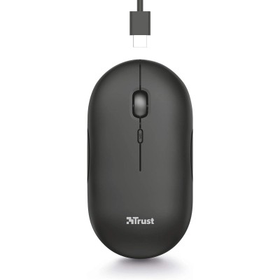 Миша Trust Puck Rechargeable, Ultra-Thin, BT/WL, Silent, чорний (24059_TRUST) Миша Trust Puck Rechargeable, Ultra-Thin, BT/WL, Silent, чорний (24059_TRUST)