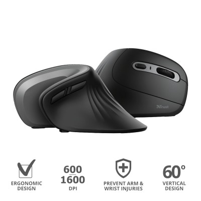 Миша Trust Verro Ergonomic, WL, чорний (23507_TRUST) Миша Trust Verro Ergonomic, WL, чорний (23507_TRUST)