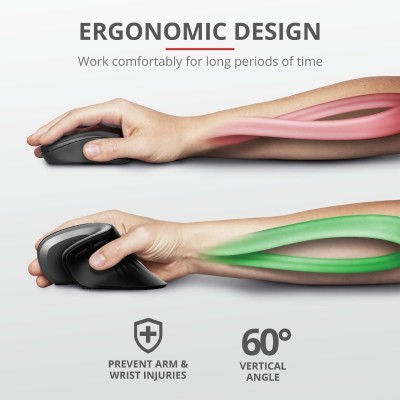 Миша Trust Verro Ergonomic, WL, чорний (23507_TRUST) Миша Trust Verro Ergonomic, WL, чорний (23507_TRUST)