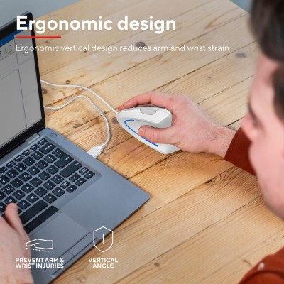 Миша Trust Verto Ergonomic, USB-A, білий (25133_TRUST) Миша Trust Verto Ergonomic, USB-A, білий (25133_TRUST)