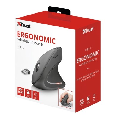 Миша Trust Verto Ergonomic, WL, чорний (22879_TRUST) Миша Trust Verto Ergonomic, WL, чорний (22879_TRUST)