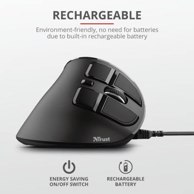 Миша Trust Voxx Rechargeable Ergonomic, WL, чорний (23731_TRUST) Миша Trust Voxx Rechargeable Ergonomic, WL, чорний (23731_TRUST)
