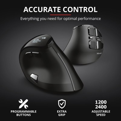 Миша Trust Voxx Rechargeable Ergonomic, WL, чорний (23731_TRUST) Миша Trust Voxx Rechargeable Ergonomic, WL, чорний (23731_TRUST)