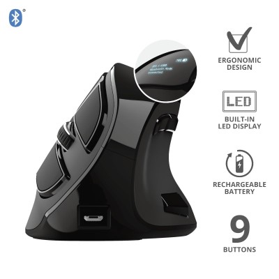 Миша Trust Voxx Rechargeable Ergonomic, WL, чорний (23731_TRUST) Миша Trust Voxx Rechargeable Ergonomic, WL, чорний (23731_TRUST)